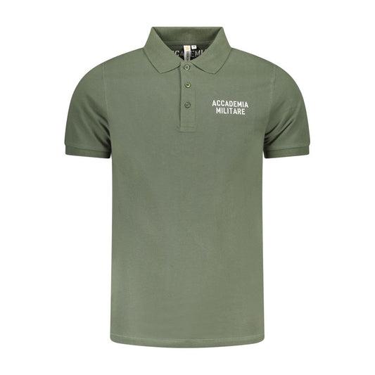 Grünes Baumwoll-Poloshirt der Accademia Militare