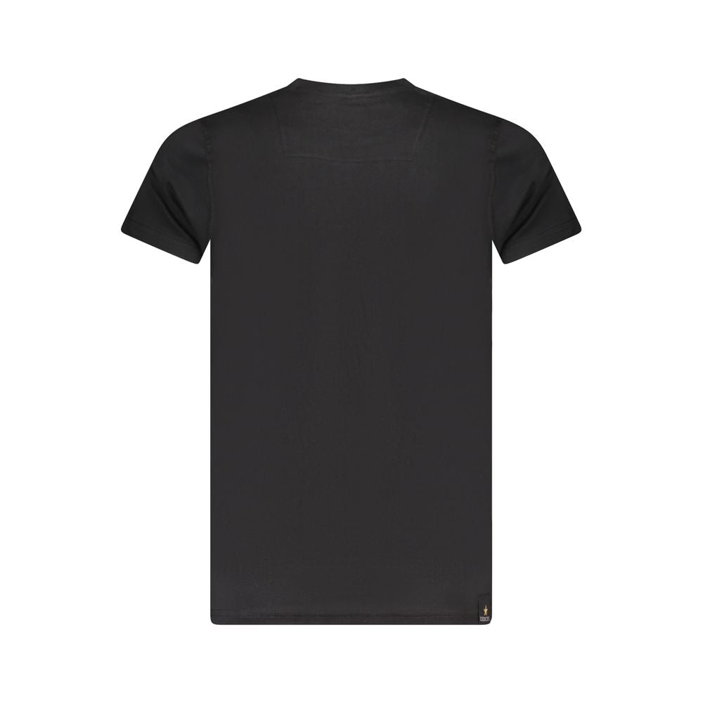 Schwarzes Baumwoll-T-Shirt von Accademia Militare