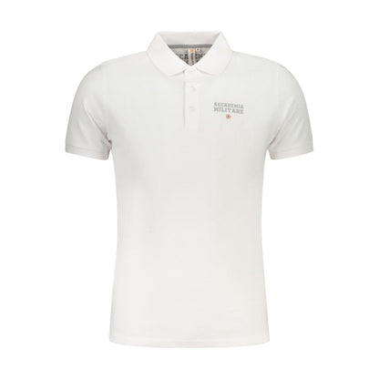 Accademia Militare Poloshirt aus weißer Baumwolle