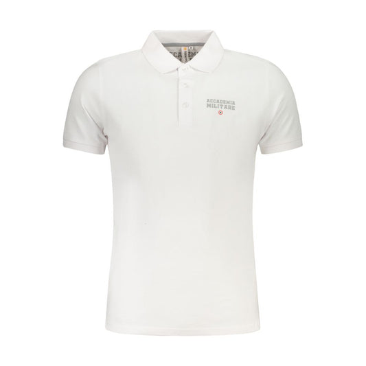 Accademia Militare Poloshirt aus weißer Baumwolle