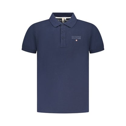 Blaues Baumwoll-Poloshirt der Accademia Militare