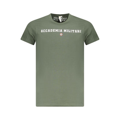 Grünes Baumwoll-T-Shirt der Accademia Militare