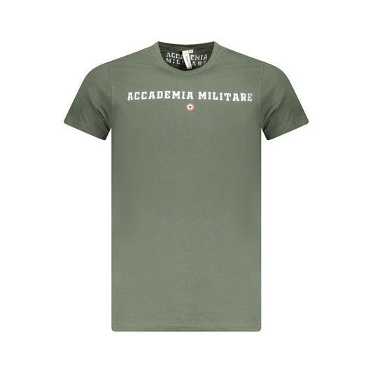 Grünes Baumwoll-T-Shirt der Accademia Militare