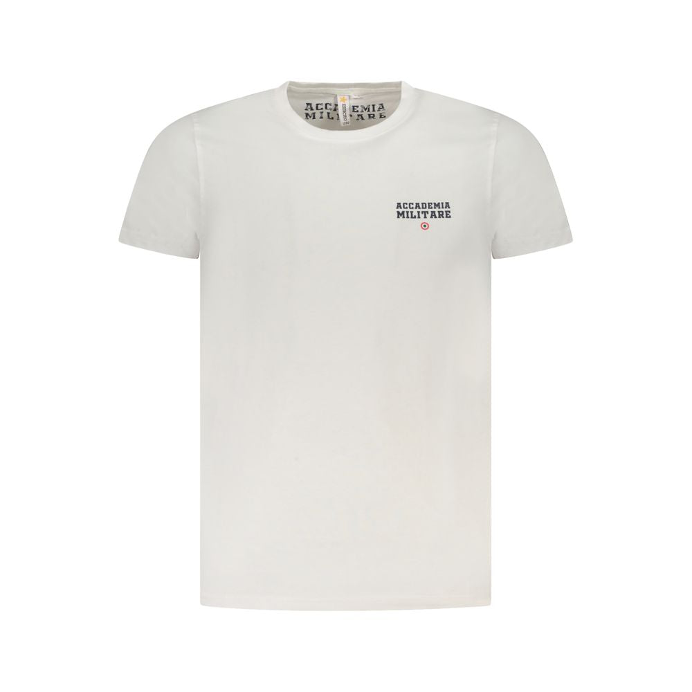 Weißes Baumwoll-T-Shirt der Accademia Militare