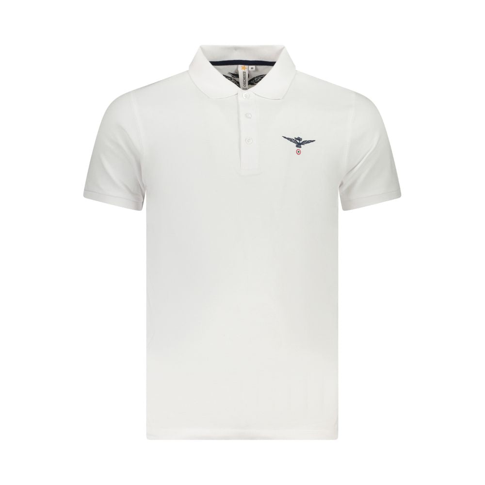 Accademia Militare Poloshirt aus weißer Baumwolle