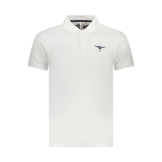 Accademia Militare Poloshirt aus weißer Baumwolle