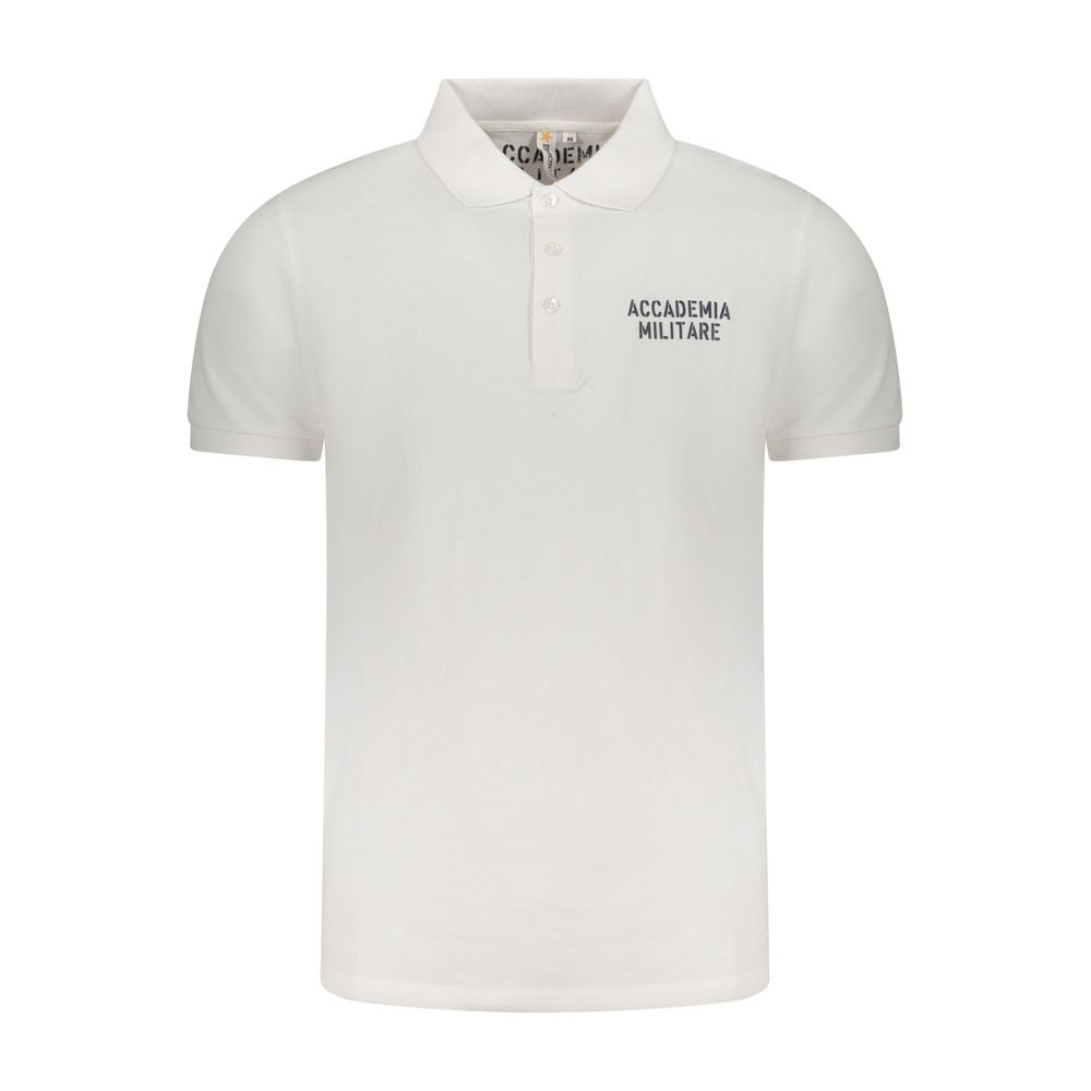 Accademia Militare Poloshirt aus weißer Baumwolle