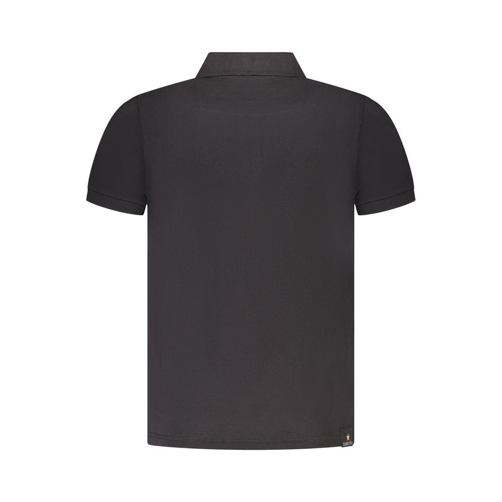 Poloshirt aus schwarzer Baumwolle von Accademia Militare