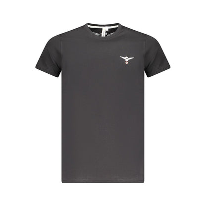 Schwarzes Baumwoll-T-Shirt von Accademia Militare