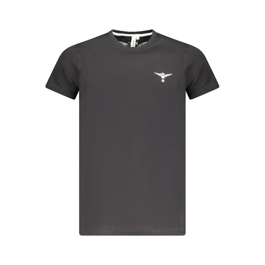 Schwarzes Baumwoll-T-Shirt von Accademia Militare