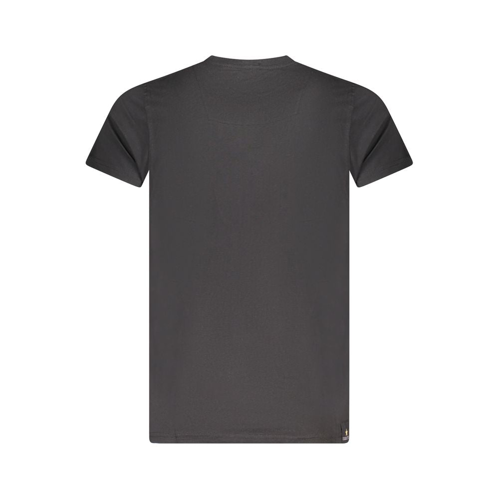 Schwarzes Baumwoll-T-Shirt von Accademia Militare