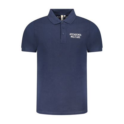 Blaues Baumwoll-Poloshirt der Accademia Militare