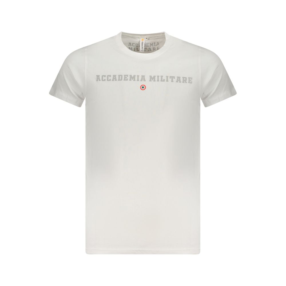 Weißes Baumwoll-T-Shirt der Accademia Militare