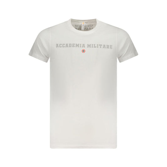 Weißes Baumwoll-T-Shirt der Accademia Militare