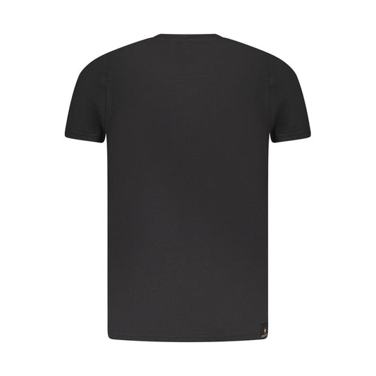 Schwarzes Baumwoll-T-Shirt von Accademia Militare