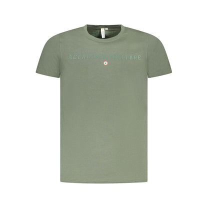 Grünes Baumwoll-T-Shirt der Accademia Militare