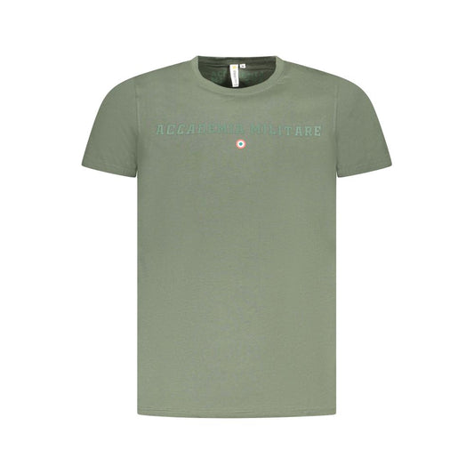 Grünes Baumwoll-T-Shirt der Accademia Militare