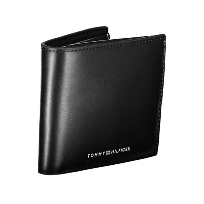 Tommy Hilfiger – Schwarze Lederbrieftasche