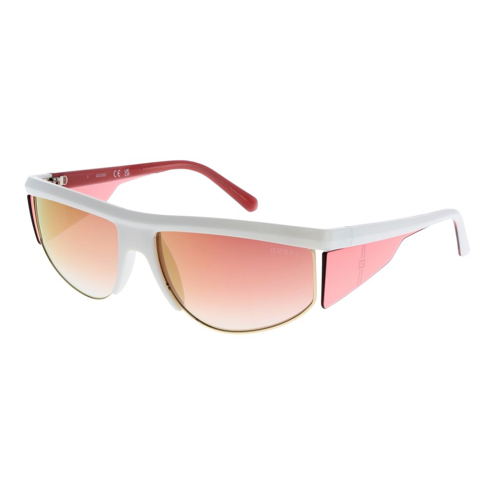 Weiße Kunststoff-Sonnenbrille von Guess