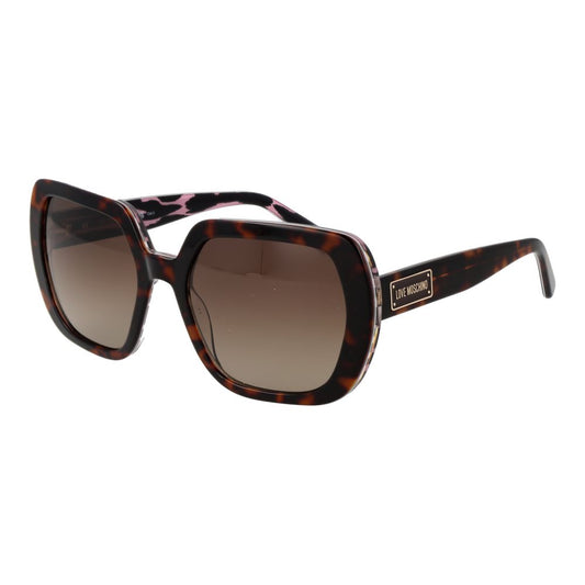Love Moschino Brown Acetate Sunglasses