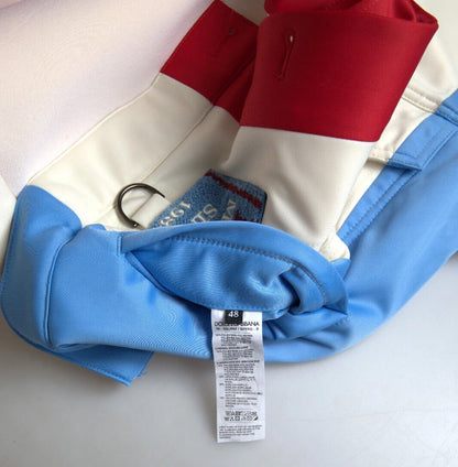 Dolce &amp; Gabbana Mehrfarbige Kurzjacke aus Polyester mit Kragen