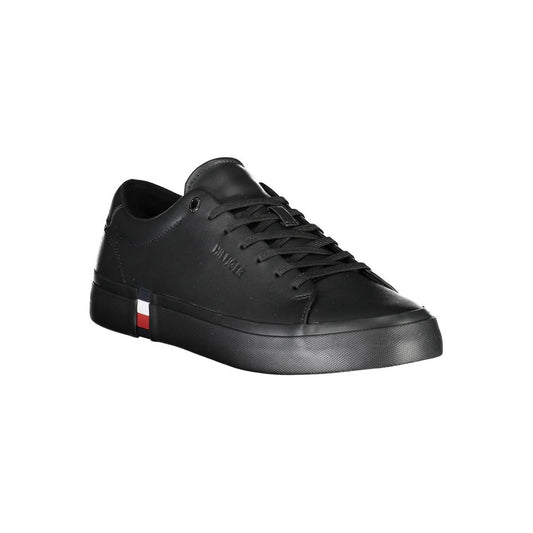 Tommy Hilfiger – Schwarze Polyester-Sneaker
