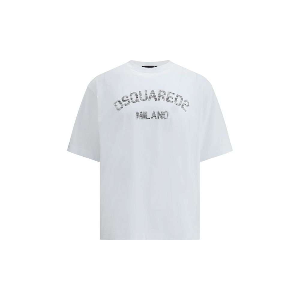 Dsquared² Weißes Baumwoll-T-Shirt