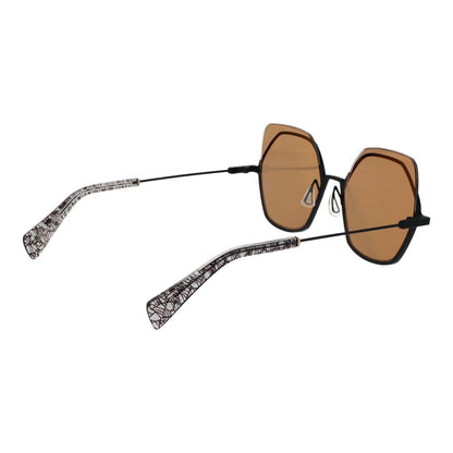 Yohji Yamamoto Goldene Unisex-Sonnenbrille