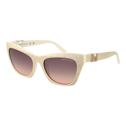 Marciano by Guess Cremefarbene Damen-Sonnenbrille