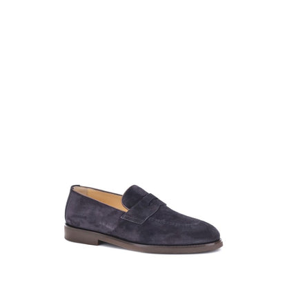 Brunello Cucinelli Blue Rubber Slip-On Loafers