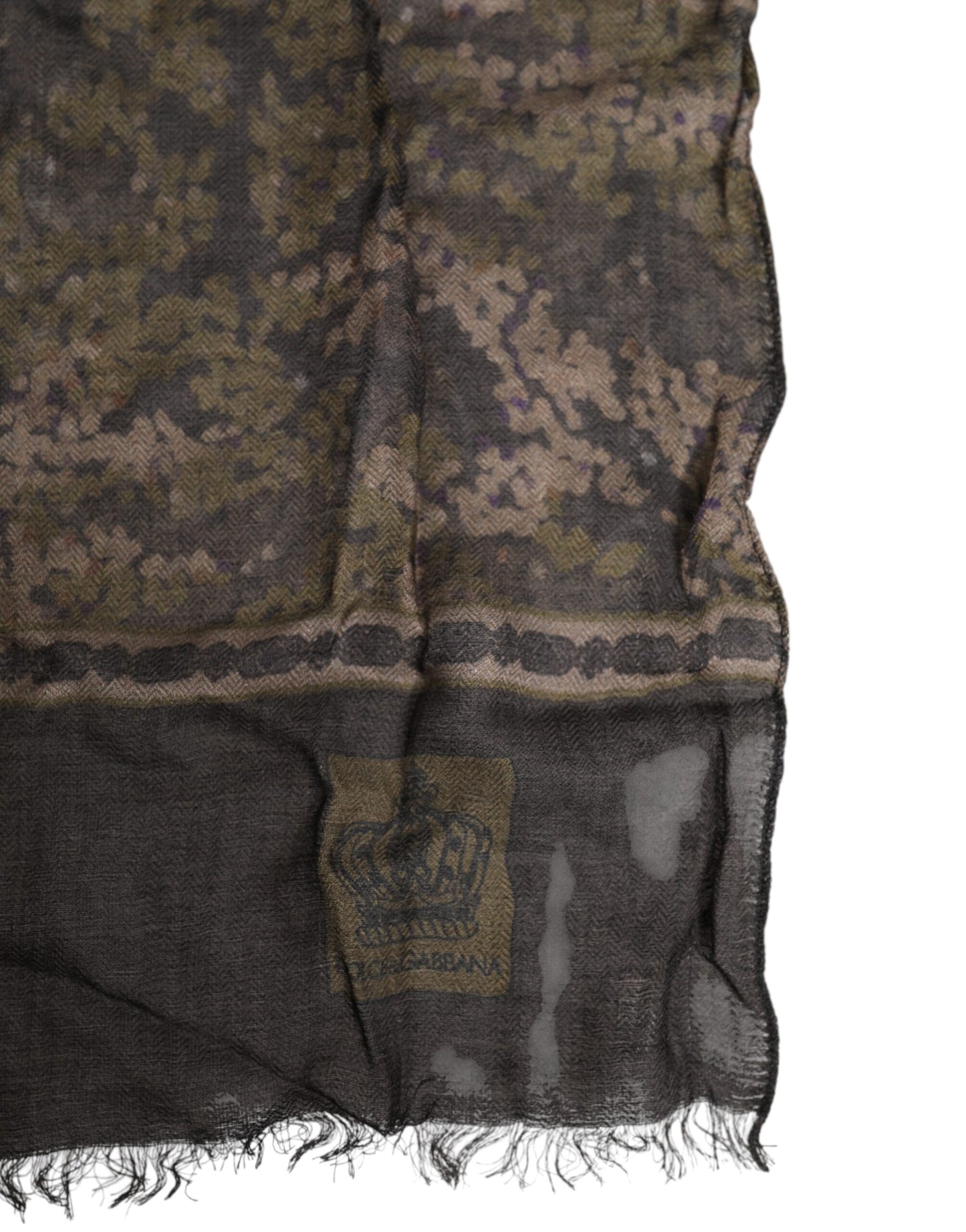 Dolce &amp; Gabbana – Camouflage-Halswärmer mit Wickel-Foulard