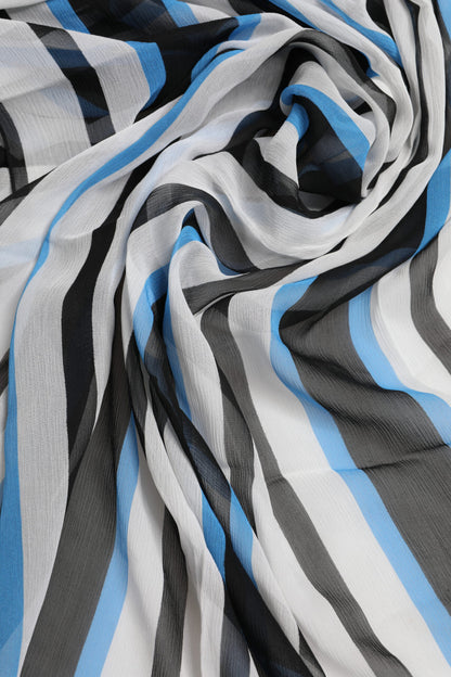 Dolce & Gabbana Multicolor Striped Neck Warmer Wrap Scarf