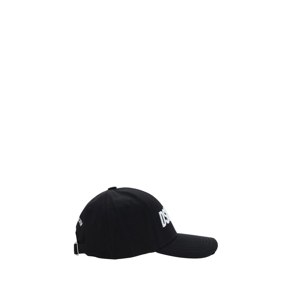 Dsquared² Schwarze Baumwollkappe (Baseballkappe)