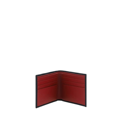 Ferragamo Geldbörse aus schwarzem Kalbsleder (Bos Taurus)