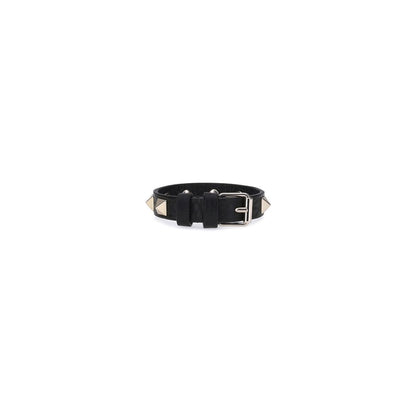Valentino Garavani Armband aus schwarzem Kalbsleder (Bos Taurus)