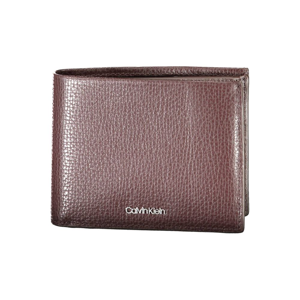Calvin Klein Braune Lederbrieftasche