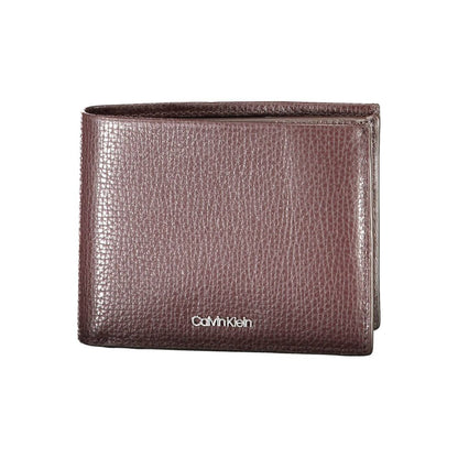 Calvin Klein Braune Lederbrieftasche
