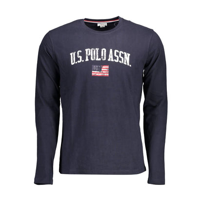 US POLO ASSN. Blaues Baumwoll-T-Shirt