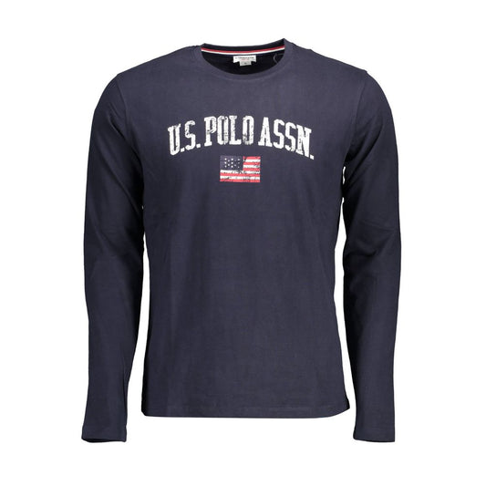 US POLO ASSN. Blaues Baumwoll-T-Shirt