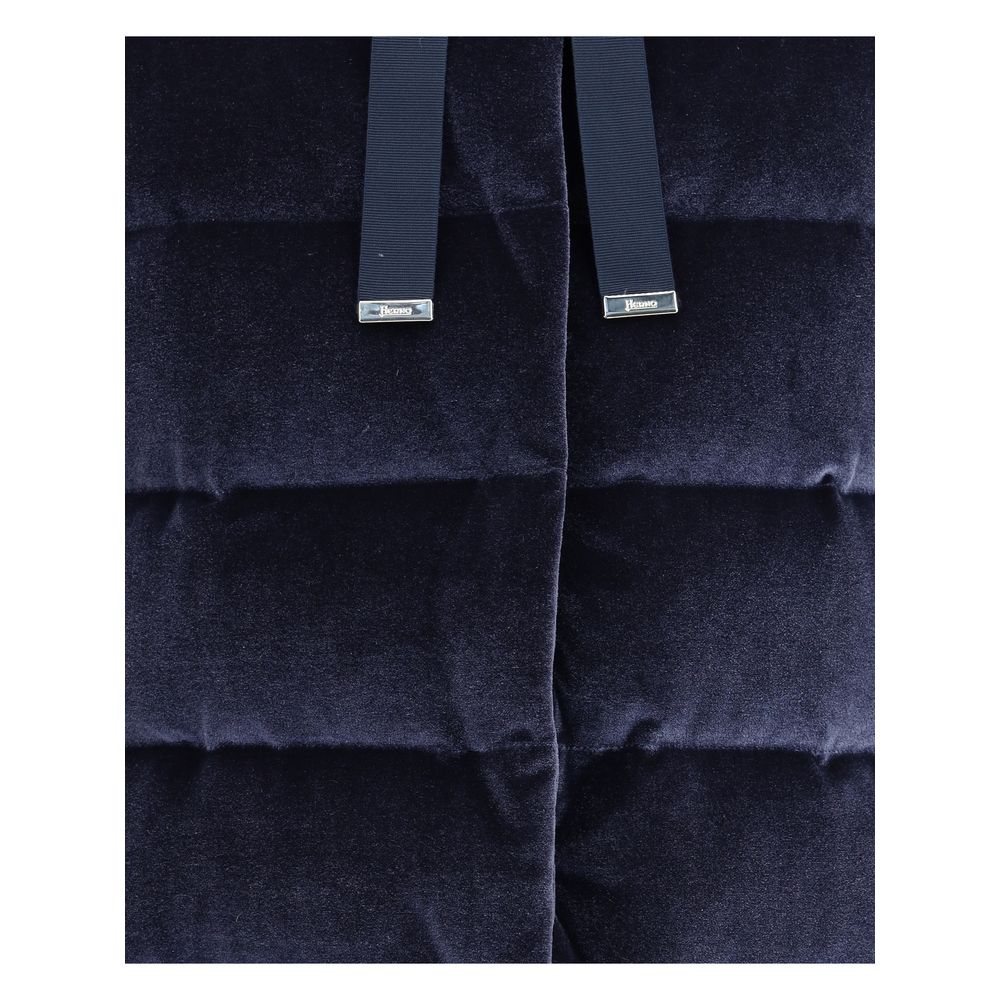 Herno Daunenjacke aus Baumwolle mit Chenille-Effekt