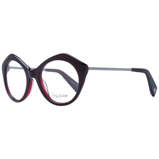 Yohji Yamamoto – Burgunderfarbenes Unisex-Brillengestell