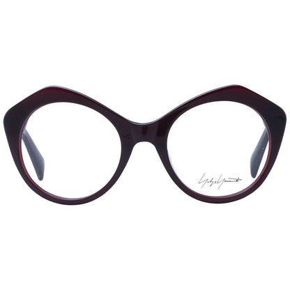 Yohji Yamamoto – Burgunderfarbenes Unisex-Brillengestell