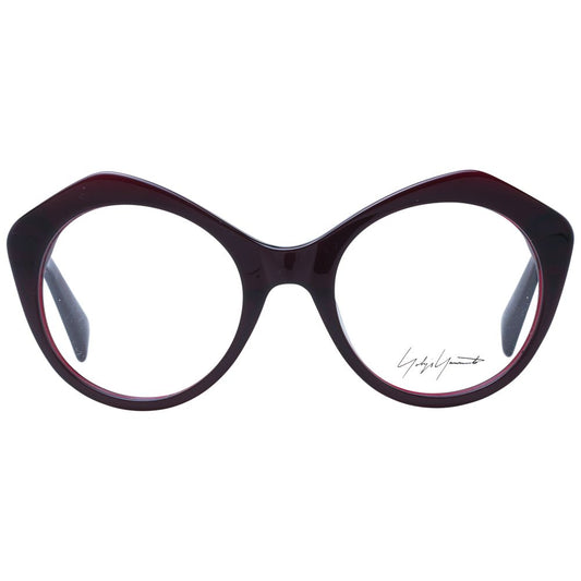 Yohji Yamamoto – Burgunderfarbenes Unisex-Brillengestell