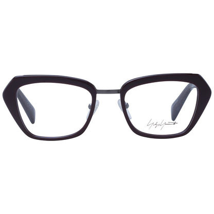 Yohji Yamamoto – Burgunderfarbenes Unisex-Brillengestell