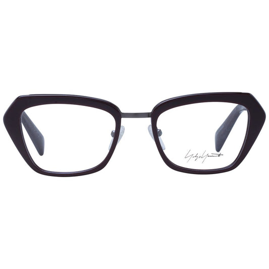 Yohji Yamamoto – Burgunderfarbenes Unisex-Brillengestell