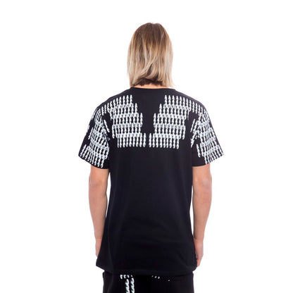 Nicolo Tonetto Schwarzes Herren-T-Shirt aus Baumwolle