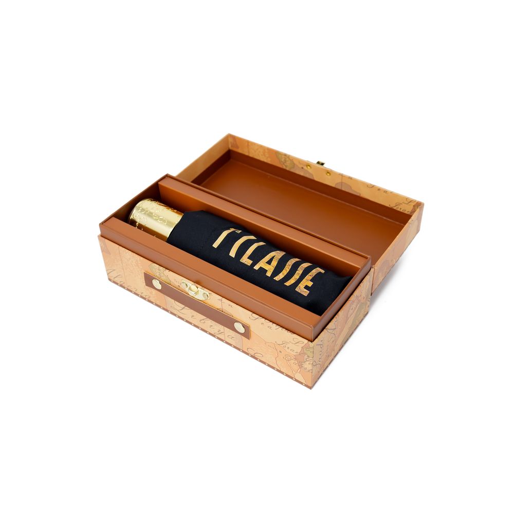 Alviero Martini Prima Classe schwarzer Nylonschirm