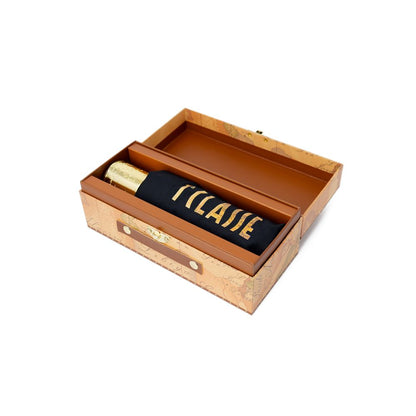 Alviero Martini Prima Classe schwarzer Nylonschirm