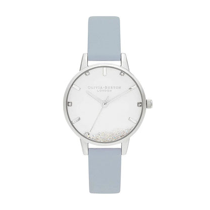 Olivia Burton – Blaue Kunstlederuhr