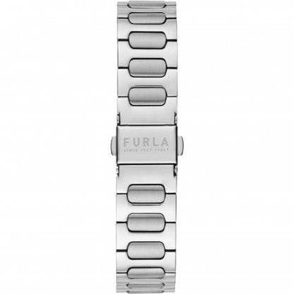 Furla Uhr mit grauem Edelstahlarmband